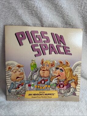 Vintage 1983 Jim Henson's Muppets PIGS IN SPACE Storybook Ellen Weiss